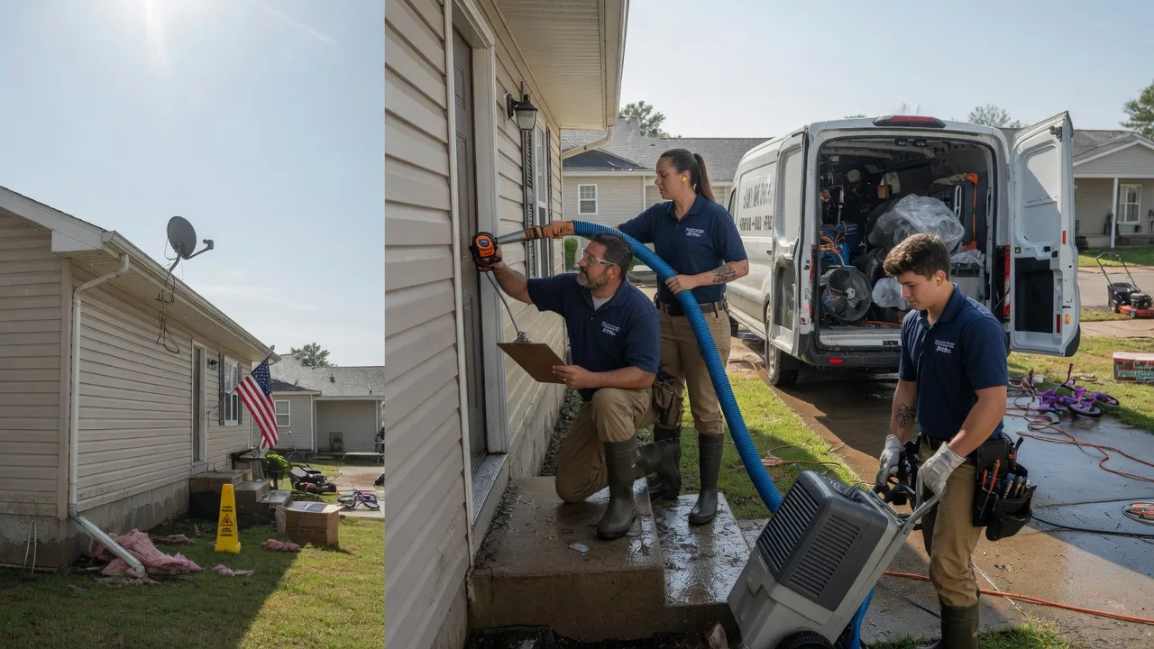 Ceiling Water Damage Restoration in Footville, WI near me